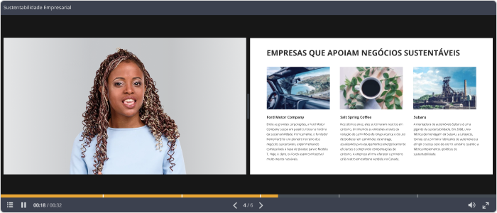 Layout Completo para o player de Vídeo Palestra