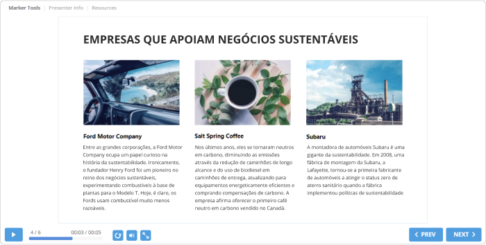 Layout Completo para o player de Vídeo Palestra