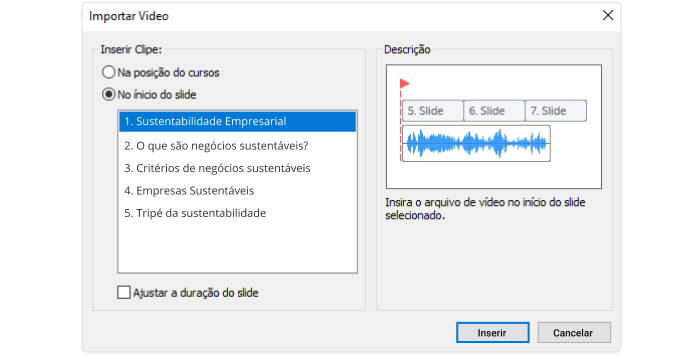 Ajustar duração do slide no iSpring Suite
