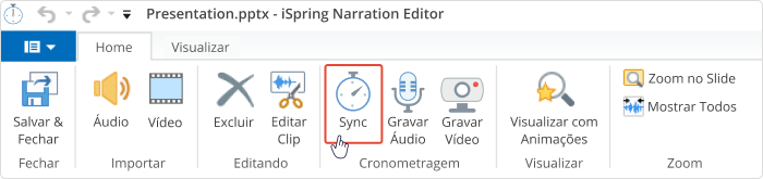 Como sincronizar vídeo com slides