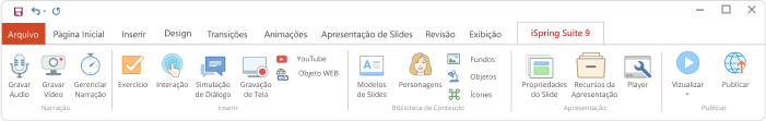 Inserções interativas Inserções interativas do iSpring Suite