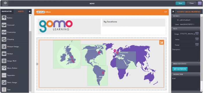 Ferramenta de criação Gomo Learning