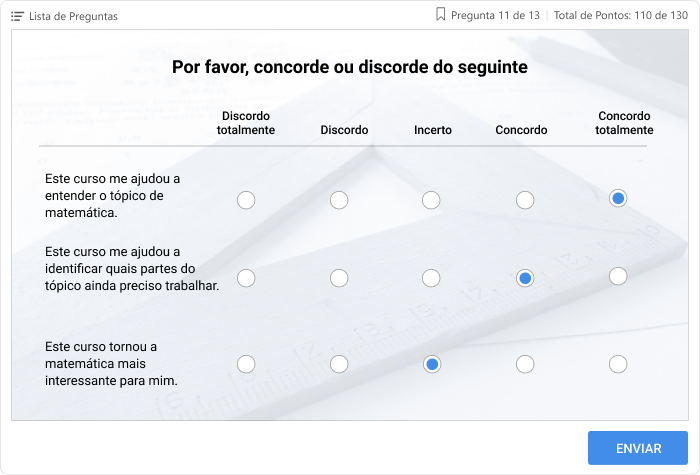 Enquetes online no iSpring Suite