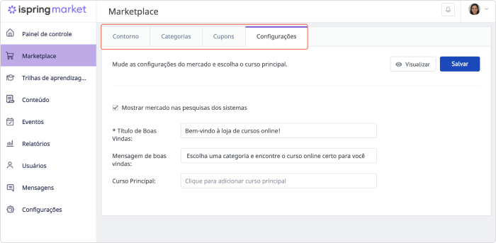 Configurações Configurações