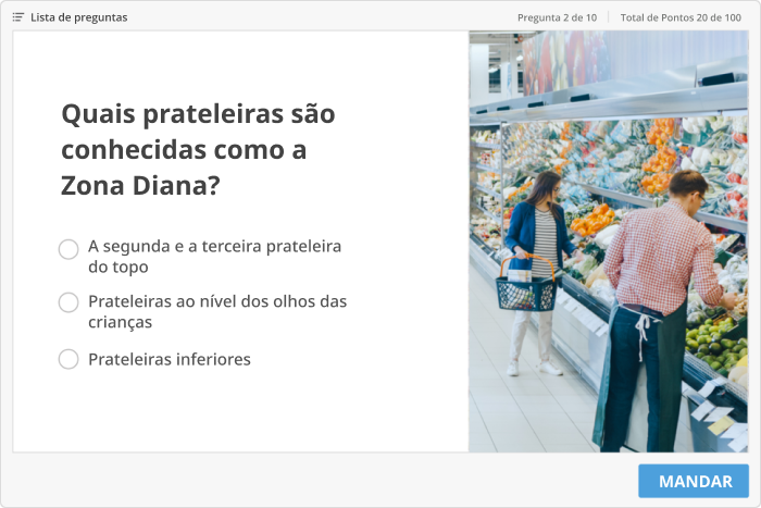 questionário criado com o iSpring Presenter