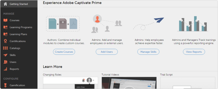 Adobe Captivate Prime