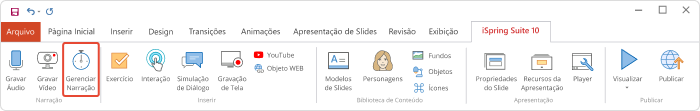 Adicionando narração de áudio e vídeo a uma apresentação PowerPoint