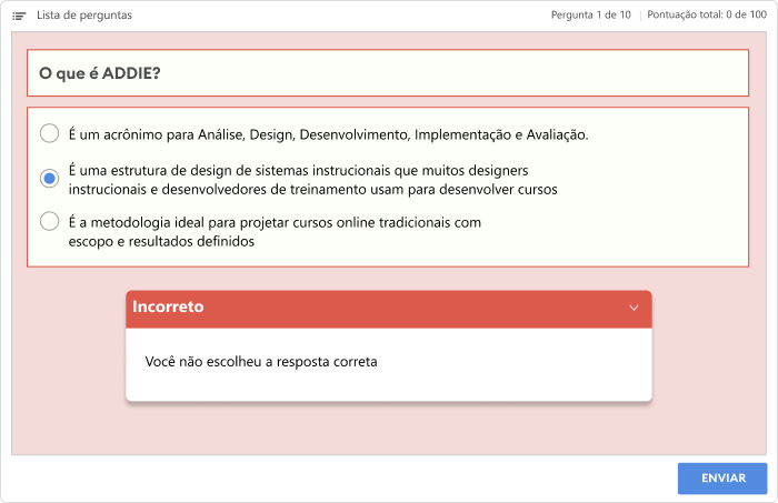 Mau exemplo de Taxonomia de Bloom nível 1