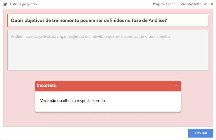 Taxonomia de Bloom nível 3 Mau exemplo de Taxonomia de Bloom nível 3