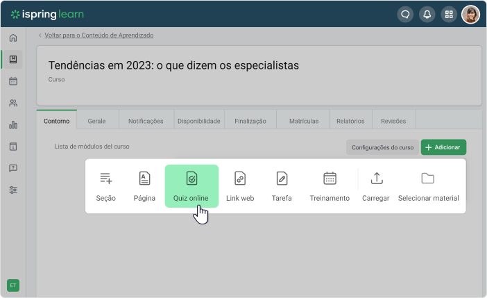 LCMS - Ferramenta para criar conteúdo de aprendizagem