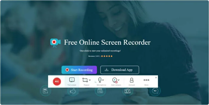 Screen Recorder Online Gratuito da Apowersoft