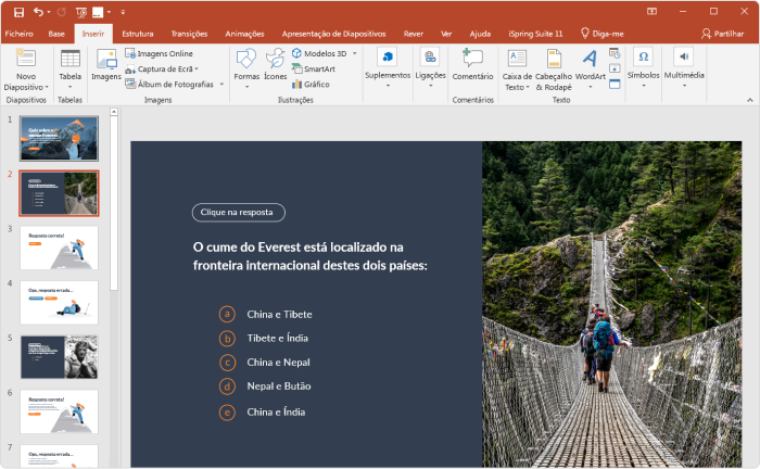 Como fazer um quiz no PowerPoint: slide de resposta
