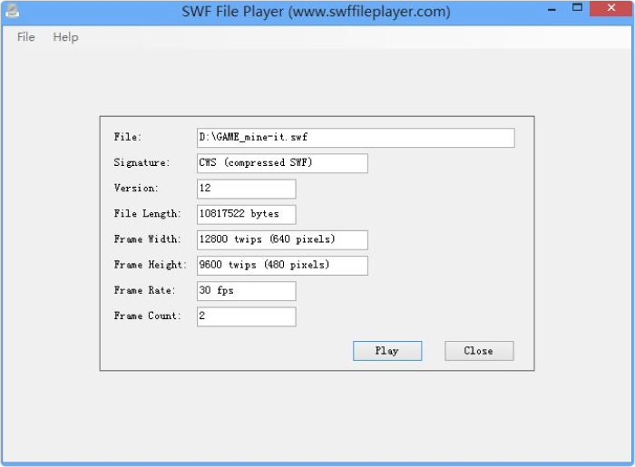 SWF File Player Alternativas a Adobe Flash Player: SWF File Player
