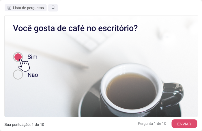 Perguntas binárias na escala de Likert