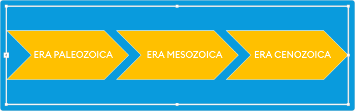 Exemplo de linha do tempo feita no PowerPoint Linha do tempo com 3 elementos no PowerPoint 2019