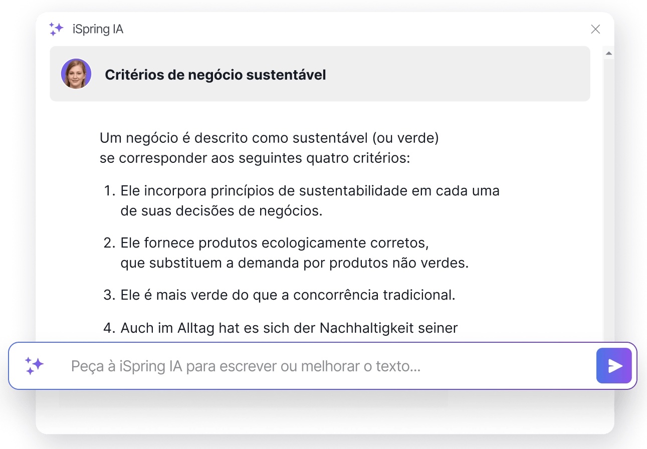 iSpring Page com um assistente de IA integrado iSpring Page com um assistente de IA integrado