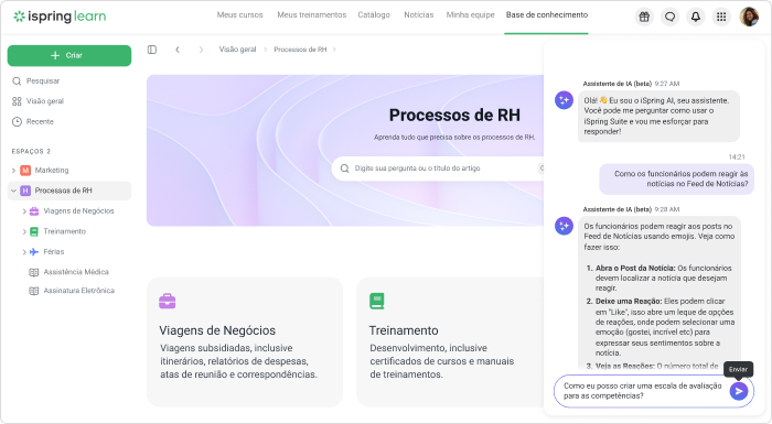 O novo Assistente IA