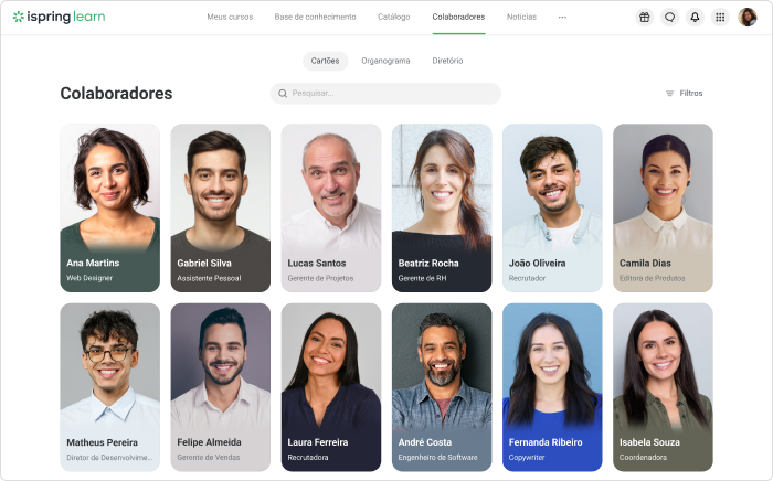 Seção "Colaboradores"